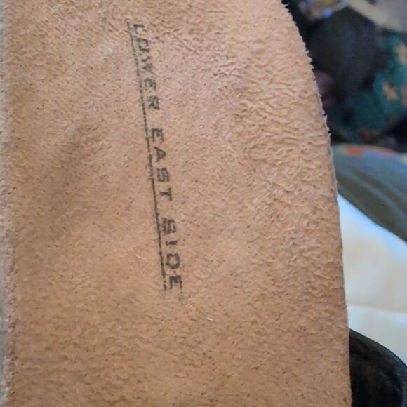 Vintage Lower East Side Y2K Black Tan Platform Sandals Women's Size 9 - Picture 5 of 7